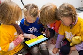 children learning through technology